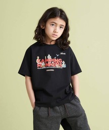 NANGA（ナンガ）の「ECO HYBRID CAMPING MANNERS WILD ANIMALS KIDS TEE / エコハイブリッド キャンピングマナー ワイルドアニマル キッズティーシャツ（Tシャツ/カットソー・キッズ）」