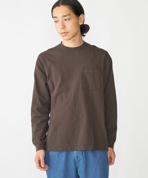 SHIPS: COTTON USA ポケット 長袖 Tシャツ ロンT