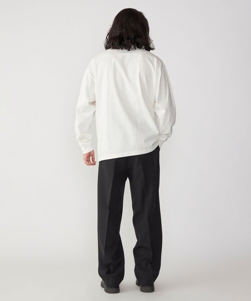 SHIPS（シップス）の「SHIPS: COTTON USA ポケット 長袖 Tシャツ ロンT（Tシャツ/カットソー・メンズ・ホワイト/ライトグレー/ネイビー/ダークグレー/ヘザーグレー/ダークブラウン・SMALL/MEDIUM/LARGE/X-LARGE）」の10枚目の写真