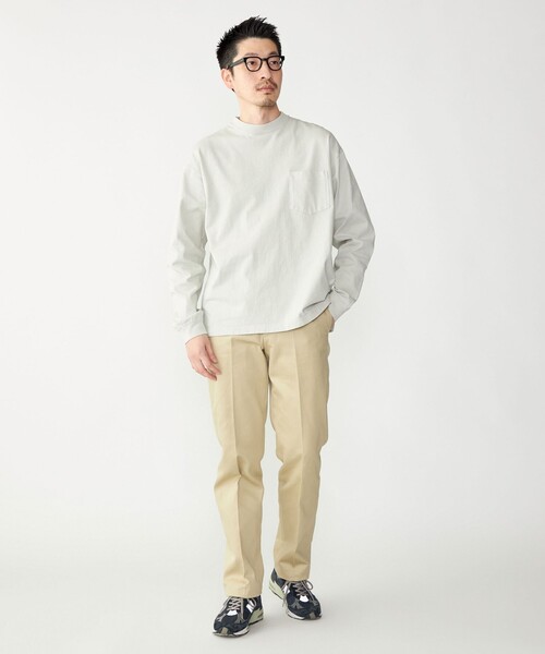 SHIPS（シップス）の「SHIPS: COTTON USA ポケット 長袖 Tシャツ ロンT（Tシャツ/カットソー・メンズ・ホワイト/ライトグレー/ネイビー/ダークグレー/ヘザーグレー/ダークブラウン・SMALL/MEDIUM/LARGE/X-LARGE）」の17枚目の写真