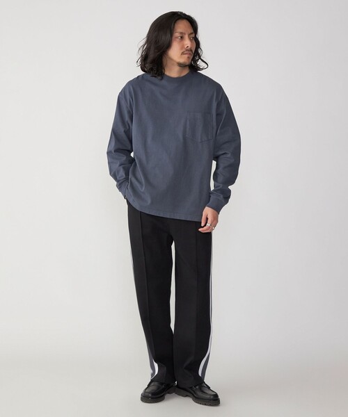 SHIPS（シップス）の「SHIPS: COTTON USA ポケット 長袖 Tシャツ ロンT（Tシャツ/カットソー・メンズ・ホワイト/ライトグレー/ネイビー/ダークグレー/ヘザーグレー/ダークブラウン・SMALL/MEDIUM/LARGE/X-LARGE）」の22枚目の写真