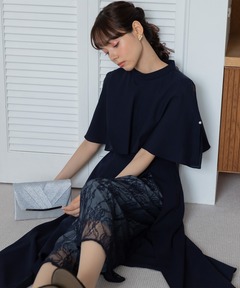【formforma限定】レースパンツ付きレイヤードドレス/結婚式/パーティー/クルージング/発表会