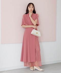 【formforma限定】レースパンツ付きレイヤードドレス/結婚式/パーティー/クルージング/発表会