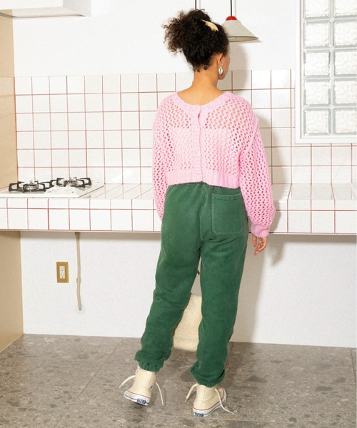 URBAN RESEARCH Sonny Label（アーバンリサーチサニーレーベル）の「AyaKawasaki　メッシュショートカーディガン（カーディガン/ボレロ・レディース・オフホワイト/ピンク/ブルー系その他・FREE）」の16枚目の写真