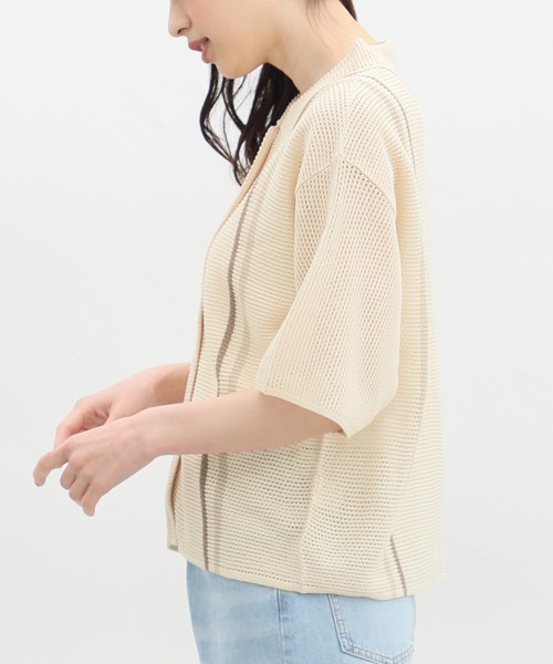 Honeys（ハニーズ）の「5分袖衿付カーディガン（カーディガン/ボレロ