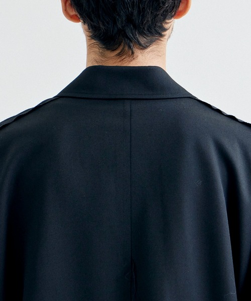 sulvam(サルバム)の「【sulvam / サルバム】MT-C50-100 Classic over coat/クラシックオーバーコート(チェスターコート・メンズ・ブラック・S/M)」の3枚目の写真