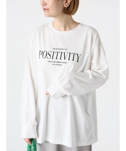 Lugnoncure(ルノンキュール)の「プリントロンT(Tシャツ/カットソー・レディース・オフホワイト/ブラック・F)」の3枚目の写真