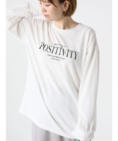 Lugnoncure(ルノンキュール)の「プリントロンT(Tシャツ/カットソー・レディース・オフホワイト/ブラック・F)」の9枚目の写真