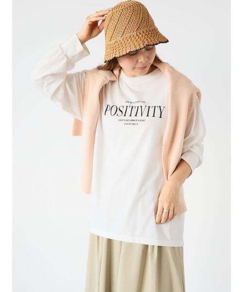 Lugnoncure(ルノンキュール)の「プリントロンT(Tシャツ/カットソー・レディース・オフホワイト/ブラック・F)」の10枚目の写真