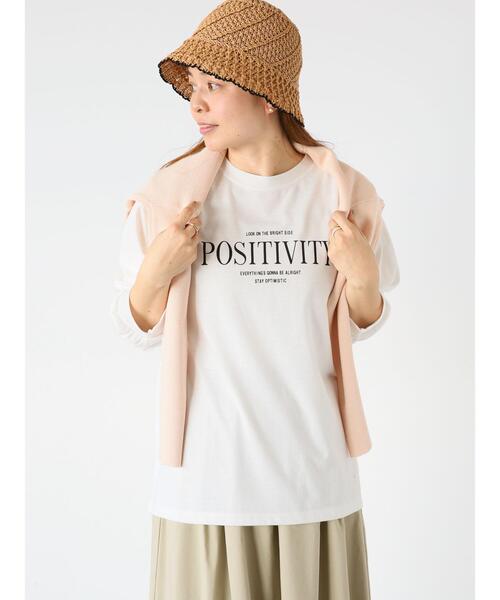 Lugnoncure(ルノンキュール)の「プリントロンT(Tシャツ/カットソー・レディース・オフホワイト/ブラック・F)」の11枚目の写真