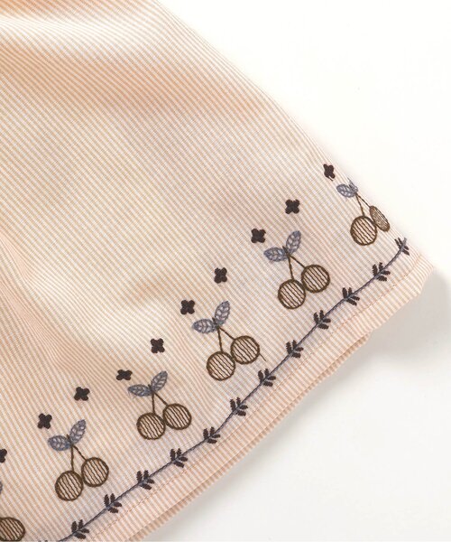 Seraph（セラフ）の「インパンツ付き裾刺繍スカート（スカート・キッズ・ネイビー/ピンク/サックスブルー・80/90/95/100/110/120/130/140）」の8枚目の写真