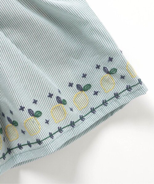 Seraph（セラフ）の「インパンツ付き裾刺繍スカート（スカート・キッズ・ネイビー/ピンク/サックスブルー・80/90/95/100/110/120/130/140）」の9枚目の写真