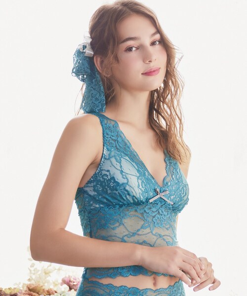 Risa Magli(リサマリ)の「ノーラ カップ付レースインナー(その他アンダーウェア/インナー・レディース・ブラック/ブルー/ライトグレー・M/L)」の3枚目の写真