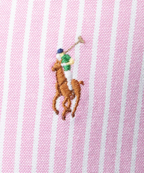 POLO RALPH LAUREN(ポロ ラルフ ローレン)の「スリムフィット ストレッチ オックスフォード シャツ(シャツ/ブラウス・メンズ・ピンク/グリーン系その他・X-SMALL/XX-LARGE/LARGE/SMALL/X-LARGE/MEDIUM)」の4枚目の写真