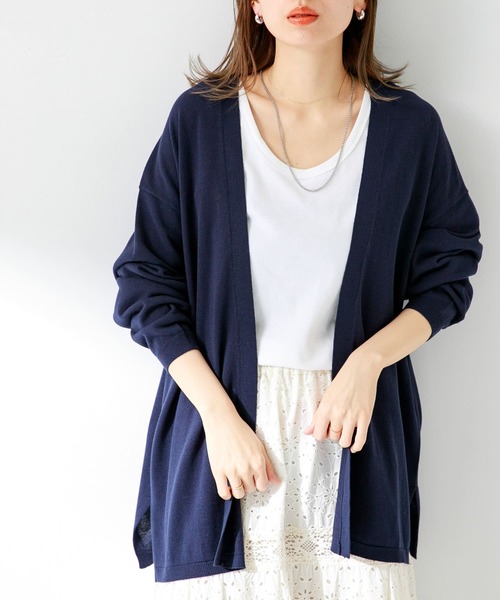 【アーバンリサーチサニーレーベル】『接触冷感』クールミストフレンチニットカーディガン Sonny Label｜『接触冷感』クールミストフレンチニット