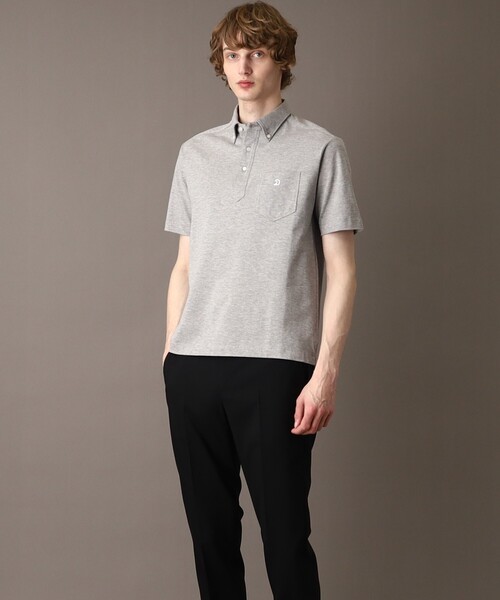 DRESSTERIOR（ドレステリア）の「ドレス鹿の子ポロシャツ（ポロシャツ・メンズ・ネイビー/ピンク/グレー・90/91/92/94）」の9枚目の写真