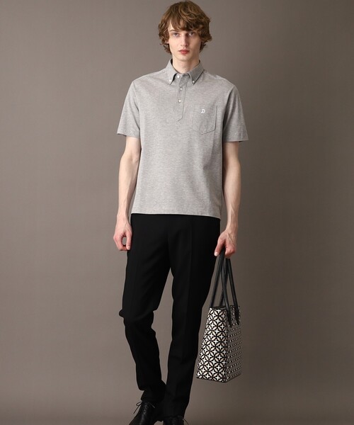 DRESSTERIOR（ドレステリア）の「ドレス鹿の子ポロシャツ（ポロシャツ・メンズ・ネイビー/ピンク/グレー・90/91/92/94）」の11枚目の写真