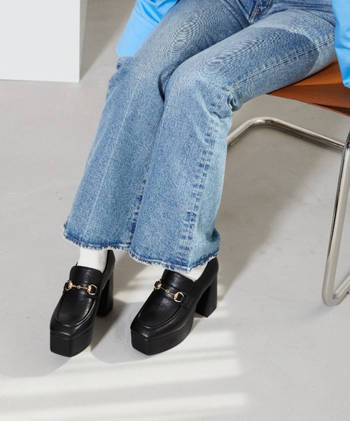 ORiental TRaffic(オリエンタルトラフィック)の「WEB限定 厚底ビットローファー/41291(ローファー・レディース・ブラック/ブラウン/アイボリー・42/41/40/39/38/37/36/35/34)」の10枚目の写真