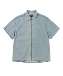 thisisneverthat | Washed Denim Zip S/S Shirt(シャツ/ブラウス)