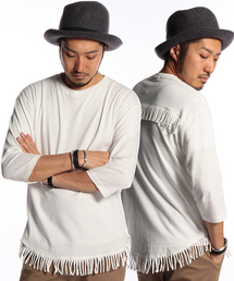 B:MING by BEAMS | ビーミング by ビームス / フリンジクルー7分丈Tシャツ(Tシャツ/カットソー)