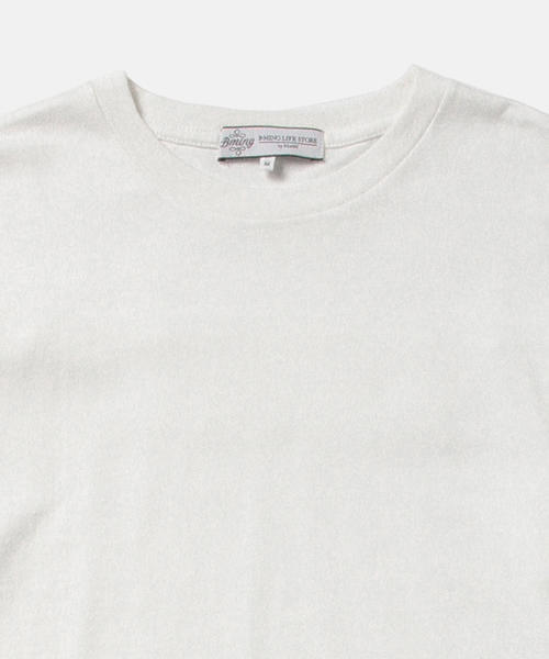 B:MING by BEAMS（ビーミングバイビームス）の「ビーミング by ビームス / フリンジクルー7分丈Tシャツ（Tシャツ/カットソー・メンズ・ホワイト/ブラック/オリーブ・SMALL/LARGE/MEDIUM）」の10枚目の写真
