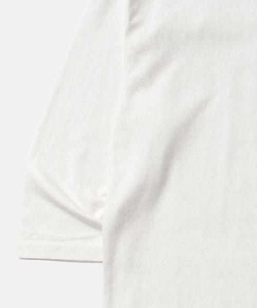 B:MING by BEAMS（ビーミングバイビームス）の「ビーミング by ビームス / フリンジクルー7分丈Tシャツ（Tシャツ/カットソー・メンズ・ホワイト/ブラック/オリーブ・SMALL/LARGE/MEDIUM）」の11枚目の写真