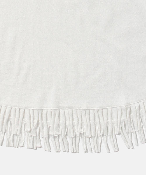 B:MING by BEAMS（ビーミングバイビームス）の「ビーミング by ビームス / フリンジクルー7分丈Tシャツ（Tシャツ/カットソー・メンズ・ホワイト/ブラック/オリーブ・SMALL/LARGE/MEDIUM）」の4枚目の写真