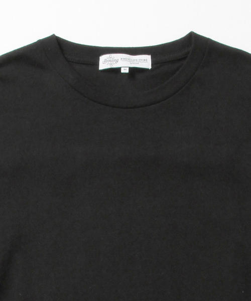 B:MING by BEAMS（ビーミングバイビームス）の「ビーミング by ビームス / フリンジクルー7分丈Tシャツ（Tシャツ/カットソー・メンズ・ホワイト/ブラック/オリーブ・SMALL/LARGE/MEDIUM）」の6枚目の写真