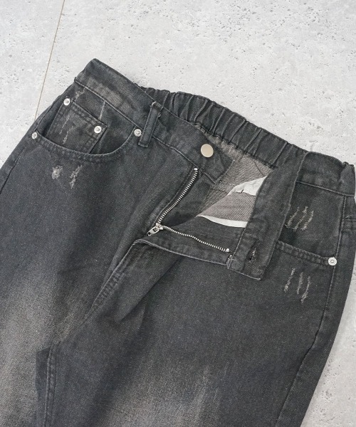 【セール】ビンテージメイクワイドフレアデニムパンツ（デニムパンツ）｜Shoowtime（ショウタイム）