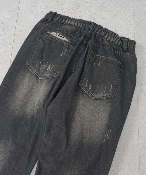 【セール】ビンテージメイクワイドフレアデニムパンツ（デニムパンツ）｜Shoowtime（ショウタイム）