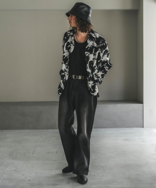 【セール】ビンテージメイクワイドフレアデニムパンツ（デニムパンツ）｜Shoowtime（ショウタイム）