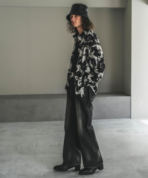 【セール】ビンテージメイクワイドフレアデニムパンツ（デニムパンツ）｜Shoowtime（ショウタイム）