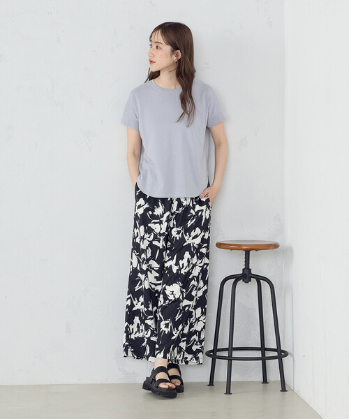 COMME CA ISM(コムサイズム)の「ニュアンスカラー Tシャツ(Tシャツ/カットソー・レディース・ミント/アイボリー/サックスブルー/グレイッシュベージュ・SMALL/MEDIUM/LARGE)」の11枚目の写真