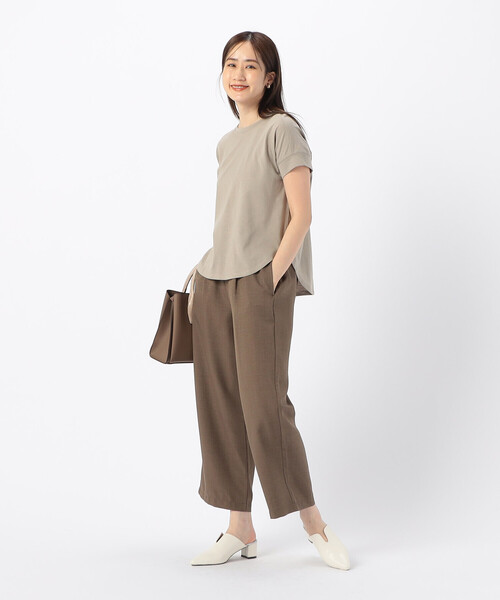 COMME CA ISM(コムサイズム)の「ニュアンスカラー Tシャツ(Tシャツ/カットソー・レディース・ミント/アイボリー/サックスブルー/グレイッシュベージュ・SMALL/MEDIUM/LARGE)」の18枚目の写真
