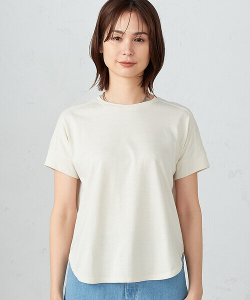 COMME CA ISM(コムサイズム)の「ニュアンスカラー Tシャツ(Tシャツ/カットソー・レディース・ミント/アイボリー/サックスブルー/グレイッシュベージュ・SMALL/MEDIUM/LARGE)」の21枚目の写真