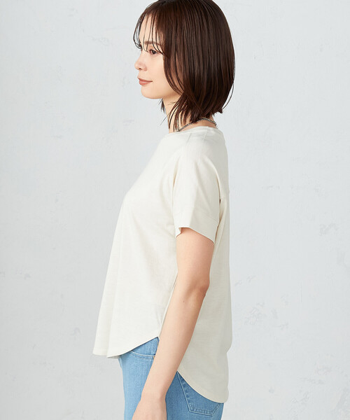 COMME CA ISM(コムサイズム)の「ニュアンスカラー Tシャツ(Tシャツ/カットソー・レディース・ミント/アイボリー/サックスブルー/グレイッシュベージュ・SMALL/MEDIUM/LARGE)」の22枚目の写真