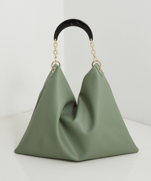 LOWELL things（ロウェル　シングス）の「※旧品使用禁止　Resin-T/アクリルホーボショルダーバッグ 24SS（トートバッグ・レディース・アイボリー/ブラック/セージグリーン・フリー）」の16枚目の写真