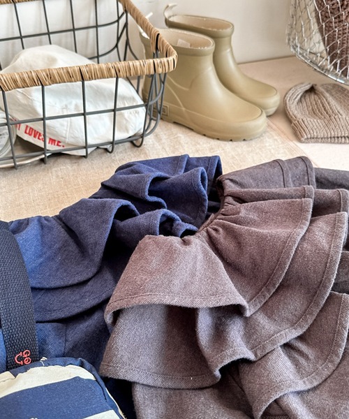 aimoha（アイモハ）の「【aimoha-KIDS-】フリルカラートップス（Tシャツ/カットソー・キッズ・ダークグレー/ネイビー・80/90/100/110/120/130）」の8枚目の写真