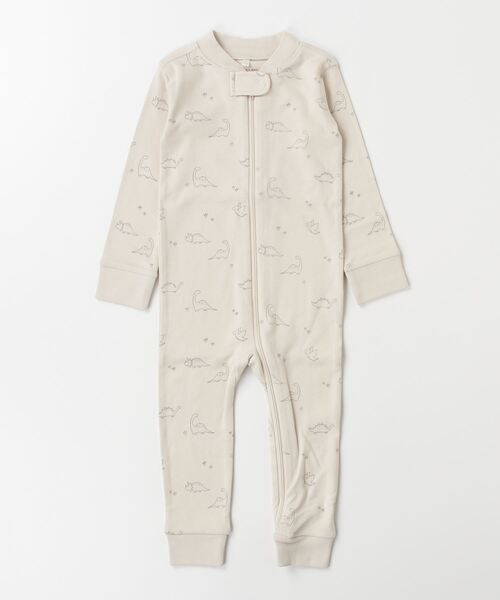 【セール】【Bs】【it】【Quincy Mae】ZIP LONG SLEEVE SLEEPER || DINOS（その他ベビー用品）｜Quincy Mae（クインシーメイ）