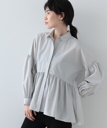 GALLEST | ペプラムギャザーブラウス(シャツ/ブラウス)