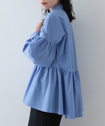 GALLEST | ペプラムギャザーブラウス(シャツ/ブラウス)