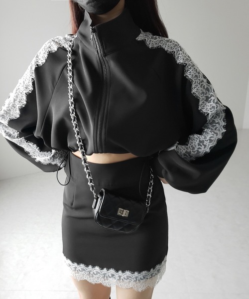 me+em select（ミームセレクト）の「※※【 セットアップ着用可能 】サイドラインハイウエストミニスカート ／ sideline high waist mini skirt（スカート・レディース・ブラック/ブラック系1/ブラック系2・SMALL/MEDIUM/LARGE）」の20枚目の写真