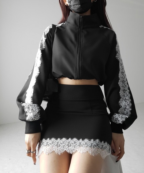 me+em select（ミームセレクト）の「※※【 セットアップ着用可能 】サイドラインハイウエストミニスカート ／ sideline high waist mini skirt（スカート・レディース・ブラック/ブラック系1/ブラック系2・SMALL/MEDIUM/LARGE）」の18枚目の写真
