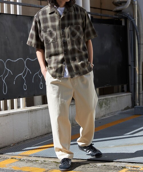 Anchor Smith シャツ ヴィンテージ加工 ブリーチチェック半袖