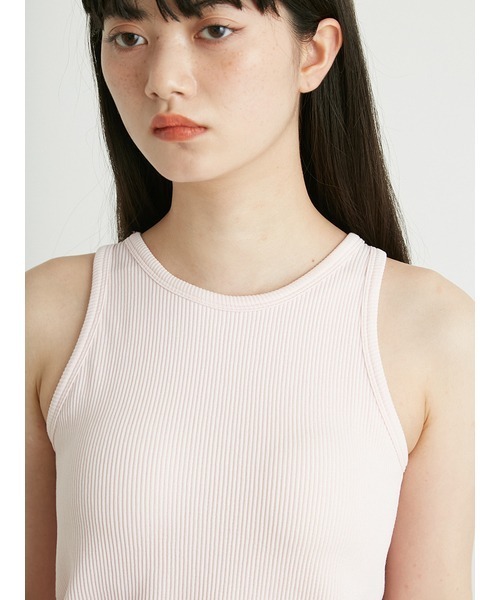 LILY BROWN(リリーブラウン)の「【LILY BROWN Lingerie】カップインアメスリ/サントーニ(タンクトップ・レディース・ブラック/ホワイト/ライトピンク・FREE)」の14枚目の写真