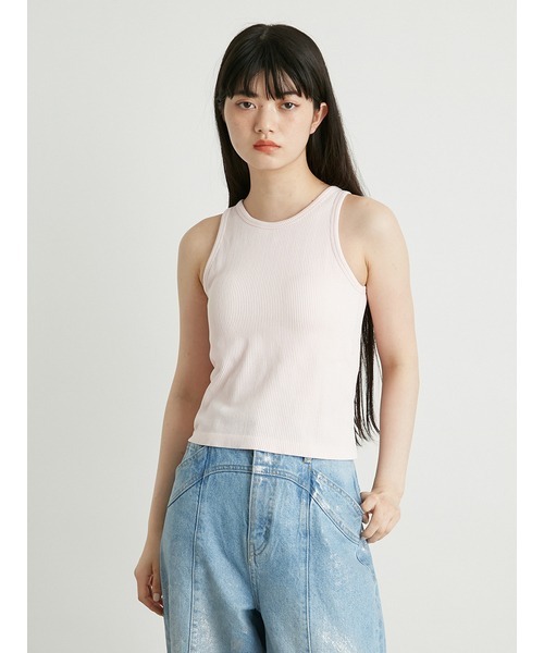 LILY BROWN(リリーブラウン)の「【LILY BROWN Lingerie】カップインアメスリ/サントーニ(タンクトップ・レディース・ブラック/ホワイト/ライトピンク・FREE)」の19枚目の写真
