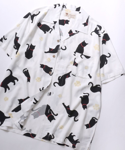 SITRY（シトリー）の「Rayon Aloha Shirt/レーヨン アロハシャツ 総柄シャツ オープンカラーシャツ（シャツ/ブラウス・メンズ・ホワイト系その他6/グリーン系その他/グリーン系その他2/グレー系その他/ベージュ系その他/ブルー系その他/ホワイト系その他5/ホワイト系その他4/ホワイト系その他3/ホワイト系その他2/ホワイト系その他/ブラック系その他/ブラウン系その他/ベージュ系その他3/ベージュ系その他2/ブラック系その他6/ブラック系その他5/ブラック系その他4/ブラック系その他3/ブラック系その他2/ブラック系1/ホワイト系/ブラック系/ベージュ系その他4/ブラック系その他7/グレー系その他2/ホワイト系その他7・M/LL/L）」の9枚目の写真