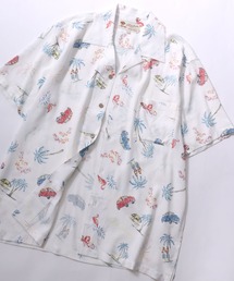 Rayon Aloha Shirt/レーヨン アロハシャツ 総柄シャツ オープンカラーシャツ