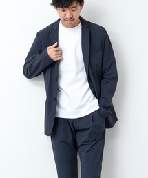 ほぼ未使用 ヘルノ テーラードジャケット 52 XXL相当 ネイビー ストレッチ 83601395_b_02_215.jpg