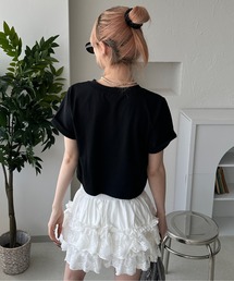 sedacle girl（セダクルガール）の「リボン付きロゴトップス（T